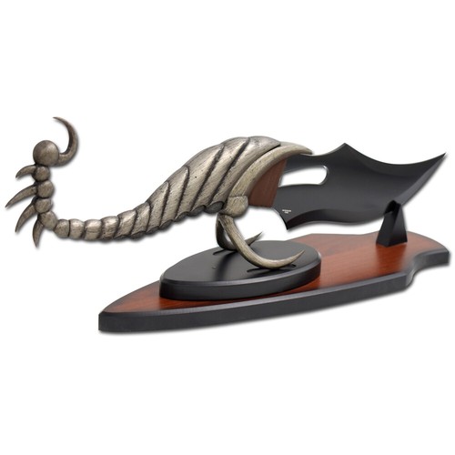 Schlangenauge Fantasie Skorpion Dolchmesser mit Ausstellungsständer - Bild 4 von 9