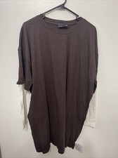 ASOS DESING oversized t-shirt dress with long sleeve us sz 4