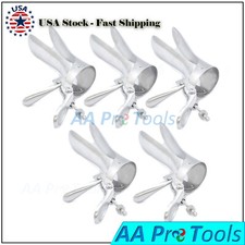 LOT of 5 CUSCO SPECULUM Small VAGINAL Hospital Use W/Central Screw Gynecology