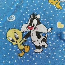 Handmade Looney Tunes Baby Taz, Sylvester, Tweety, Bugs Bunny Crib Quilt Baby