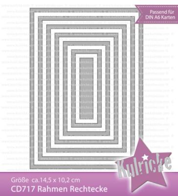 Kulricke Stanzschablone ''Rahmen Rechtecke '' Stanze - Craft Die | Stanze