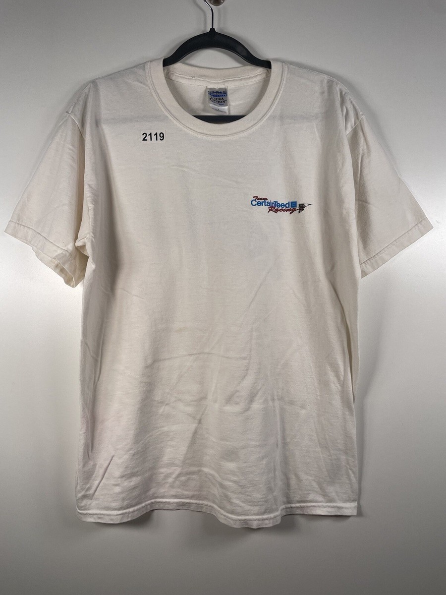 ウェア 90s GILDAN size L Vtg 90s Gildan Men's Team Certainteed Racing T Shirt White