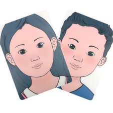 face painting practice board 2 pieces reusable colorful face paint practice boar