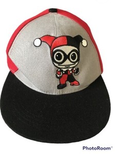 Six Flags Harley Quinn Animated Snapback Baseball Hat Acrylic Wool Stitched New