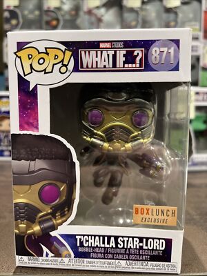 Marvel What If ? T Challa Star-Lord 871 Box Lunch Exclusive Funko Pop OVP Rare