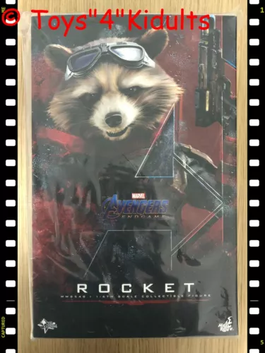 Figura de acción Hot Toys MMS 548 Avengers Endgame Rocket 1/6 NUEVO