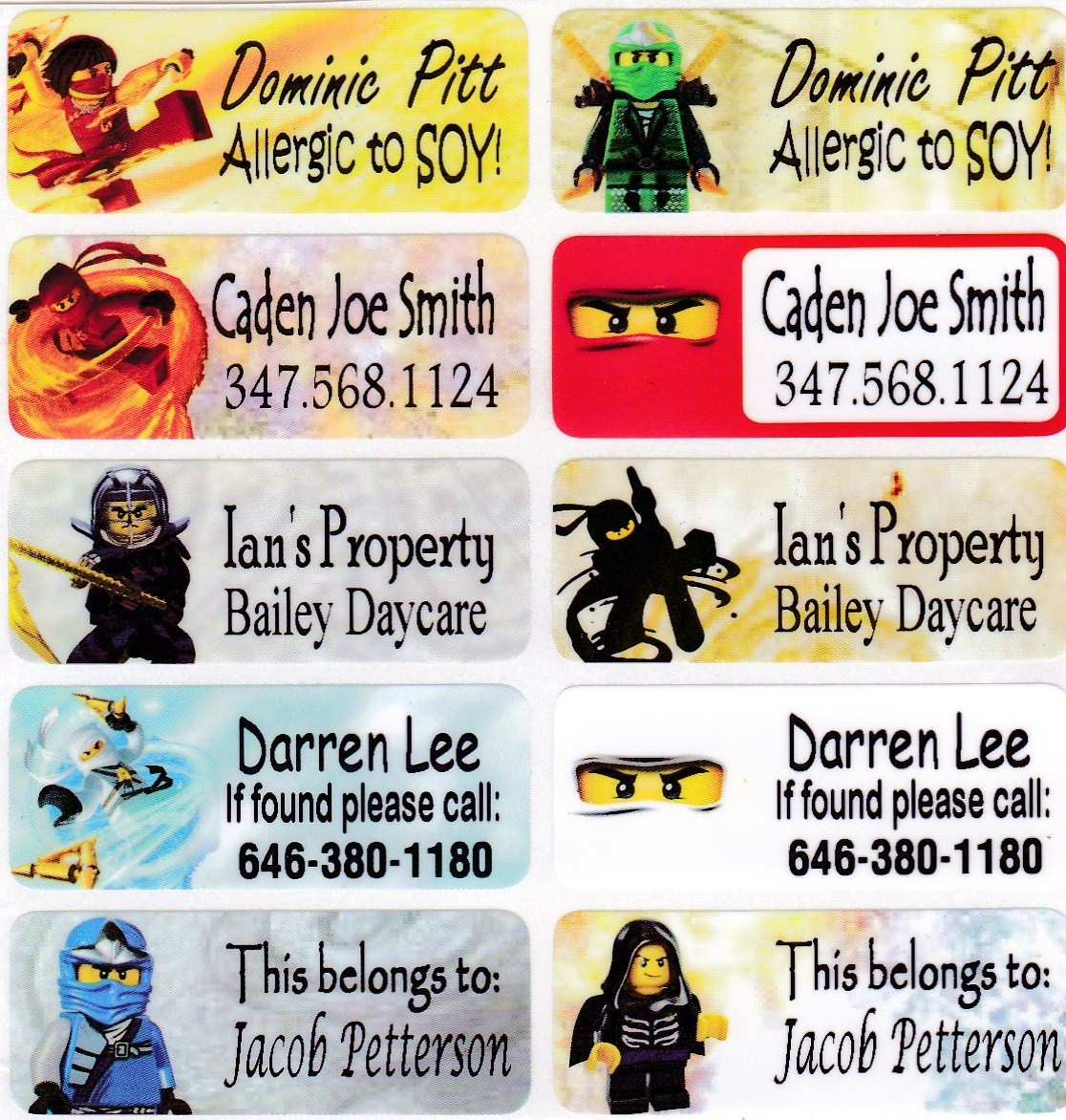 40-ninjago-waterproof-name-labels-school-daycare-buy-5-get-1-free-ebay for Free Printable Field Trip Name Tags 40 NINJAGO Waterproof Name Labels-SCHOOL,DAYCARE(Buy 5 get 1 FREE) | eBay for Free Printable Field Trip Name Tags
