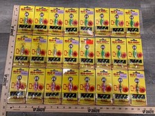 Lot of 24 Northland Glo-Shot Fire-Belly Spoons - All 1/4 Oz Size - Mixed Colors