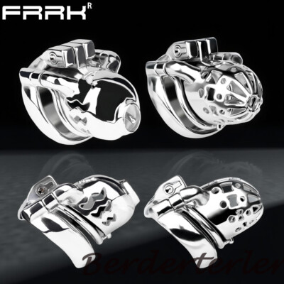 FRRK PA Piercing CBT Male Chastity Cage ARC Ring Chastity Belt Device Slave Men