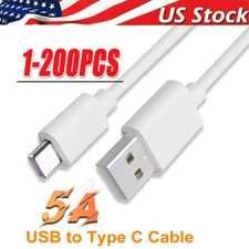 USB Type C Data Cable 5A Fast Charging USB-A to USB-C Charger lot Cord For Phone