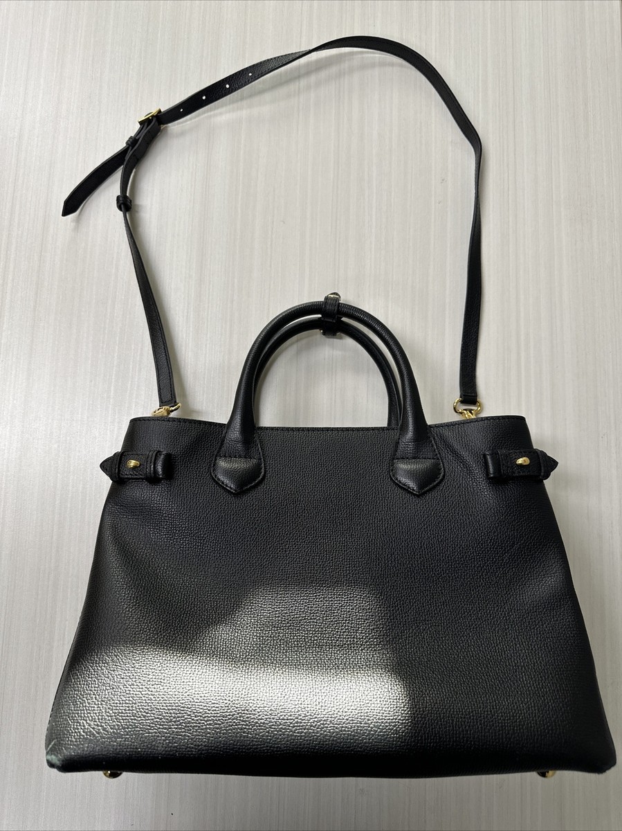 LEATHER BLACK BANNER BURBERRY $1790 Burberry バッグ HOUSE SHOULDER CANVAS CHECK バッグ