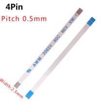 FFC/FPC Flexible Flat Cable 0.5mm 4-Pin AWM 20624 80C 60V VW-1 Forward/Reverse