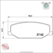 Kit Bremsbeläge Brembo Vorderachse für SUZUKI SAMURAI SUPER SJ413 SJ410 JIMNY L