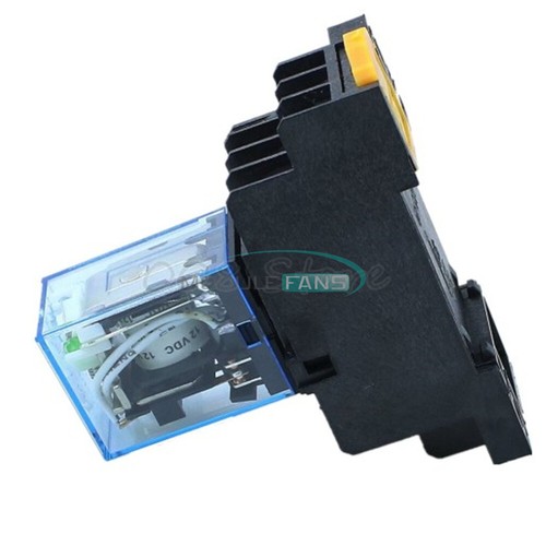 MY4NJ 12V/24V/110V/220V Coil Power Relay DIN Rail Mounted Base 14 Pin 4PDT FC - Picture 5 of 30