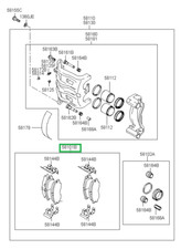 58101H1A10 Hyundai Terracan Bremsbeläge vorne