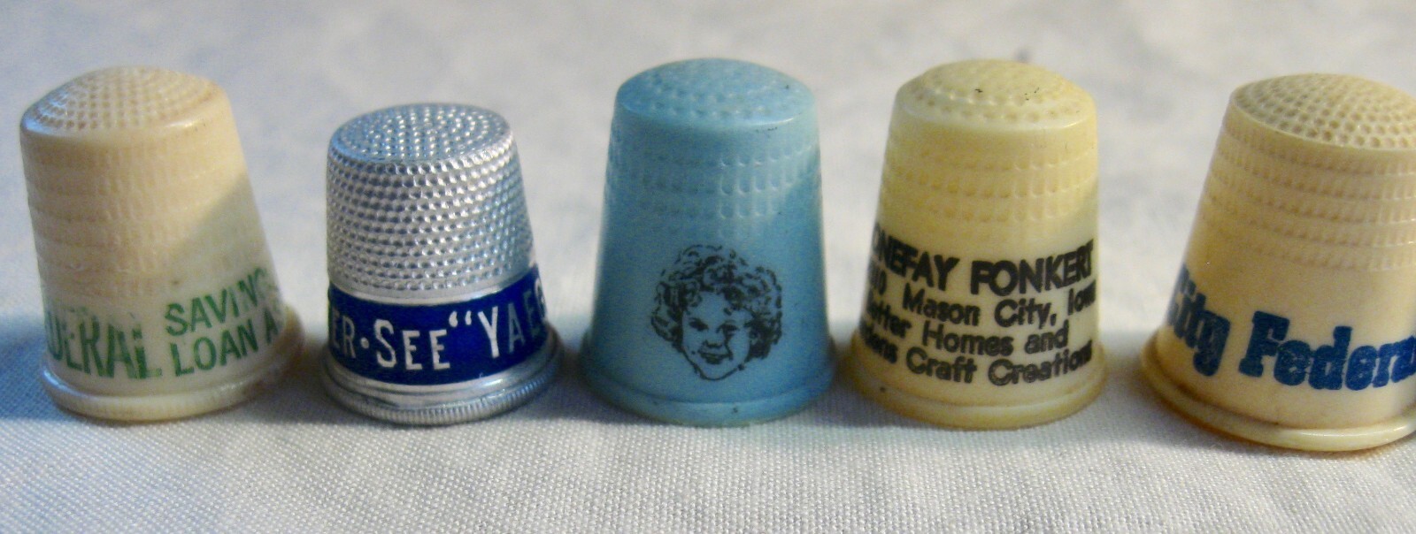 MIXED LOT OF 15 ADVERTISING THIMBLES SEWING TOOLS eBay