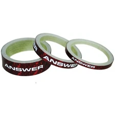 Answer BMX Carbon Headset Spacers 3 Pack 1" Red