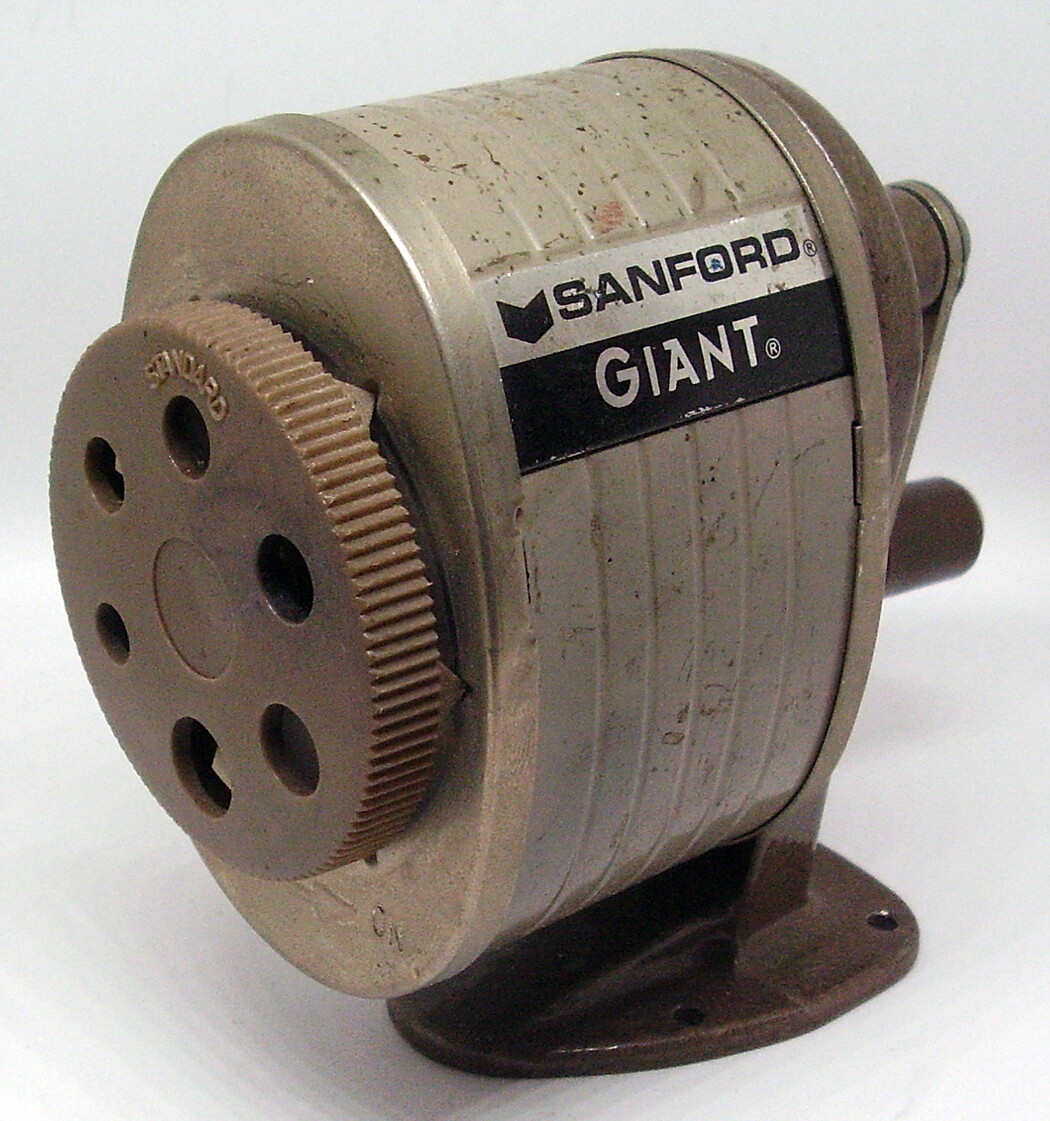 OPERATIONAL SANFORD GIANT MANUAL PENCIL SHARPENER eBay