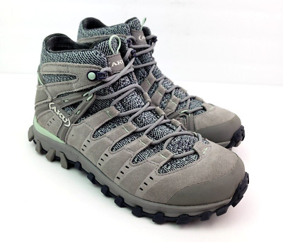 AKU Alterra Lite Mid GTX Womens Sz 6.5 Mens Sz 5 Gray Suede Outdoors Hiking Shoe