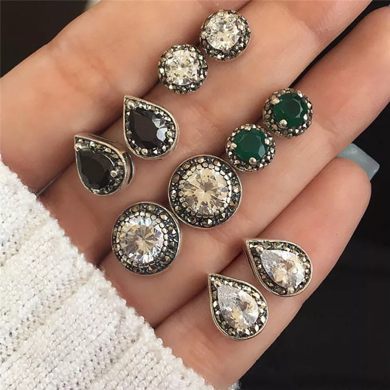 Boho stud cheap earring set
