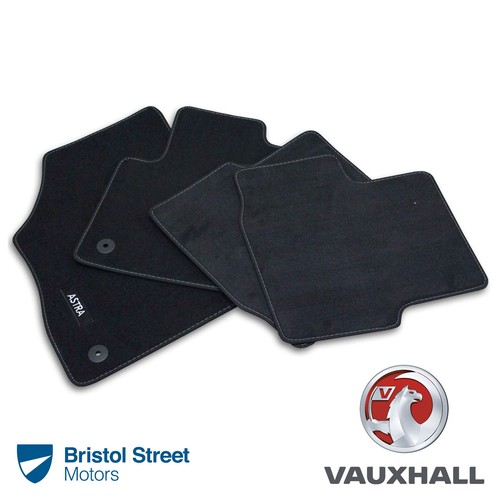 Genuine OE Vauxhall Astra K Velour Black Tailored Front/Rear Carpet