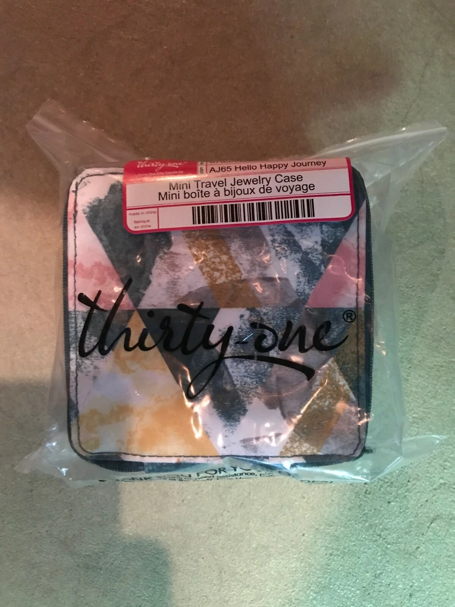 Thirty One Gifts Thirtyone 31 Mini Travel Jewelry Case - NEW Hello Happy  Journey | eBay