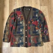 Vintage Canvasbacks Cardigan Patchwork L