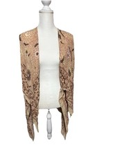 Free People Kimono Bohemian Hippie Festival Duster Floral paisley OSFM