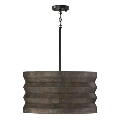 Capital Lighting Dunn 4 Light Pendant, Espresso Stain and Black - 354041EB - Picture 1 of 1