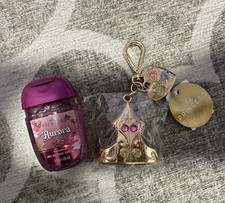 Bath Body Works Disney Princess Aurora Pocketback Keychain And Sanitizer NWT