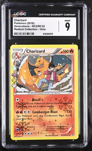 Charizard graded CGC 9 for sale on eBay