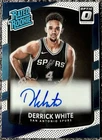 2017-18 Panini Optic Derrick White Rated Rookie Auto Celtics bk85