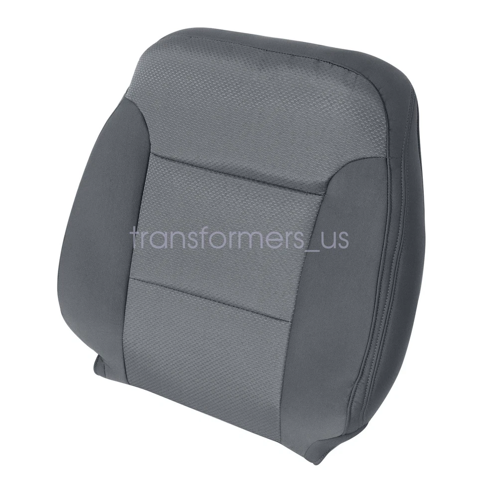 Driver / Passenger Cloth Seat Cover Gray / Foam For 2014-2019 Chevy Silverado - Image 3 of 4