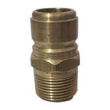 Parker BST-N8M ST Series 1" Brass Hydraulic Quick Connect Plug Nipple 1" Male NP