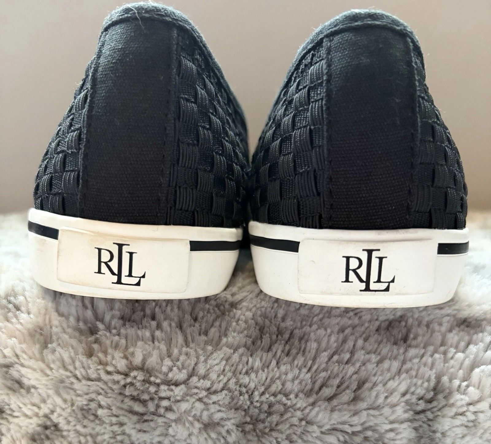 Lauren Ralph Lauren Janis Woven Slip On Sneakers Black Womens Size 5.5 B RLL
Opens in a new window o