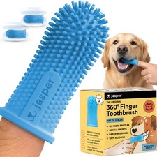 Dog Toothbrush, 360 Dog Tooth Brushing Kit, Finger Toothbrush, Cat Tooth Brus...