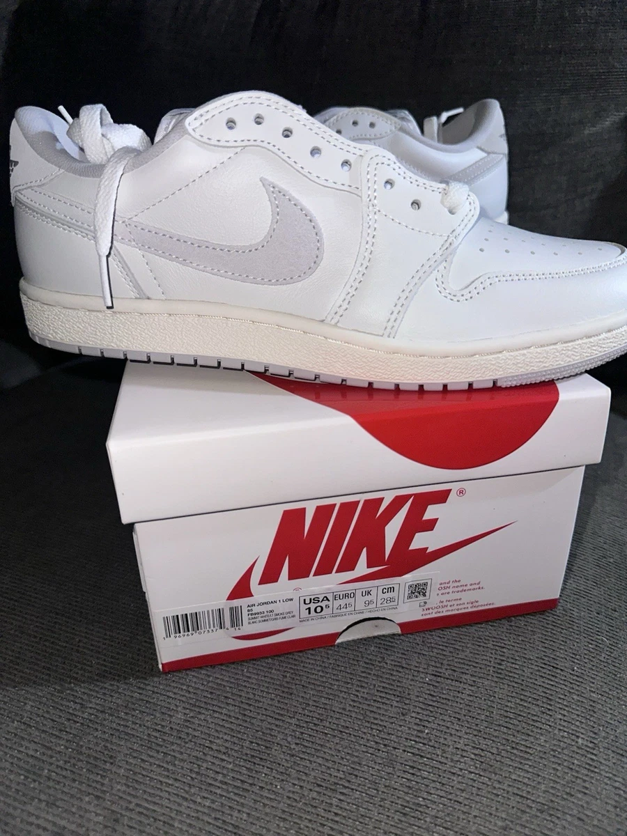 Las mejores ofertas en Jordan 1 Retro OG Low White Neutral Grey | eBay