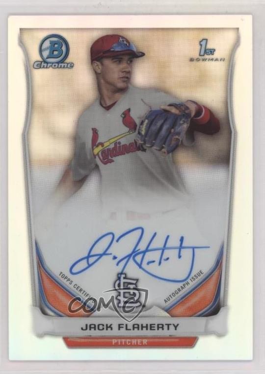 2014 Bowman Draft Chrome Pick Refractor Jack Flaherty #BCA-JF Auto 1u4
