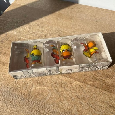 ARABIA Nuutajärvi Glas Set 6tlg Deadstock Finnland Vintage Sammlerstück
