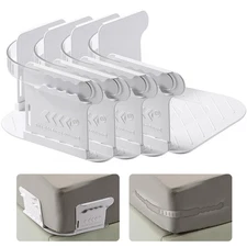 Bed Sheet Holders for Corners - 4 Pack Bed Sheet Grippers, Lock Sheet Holders...