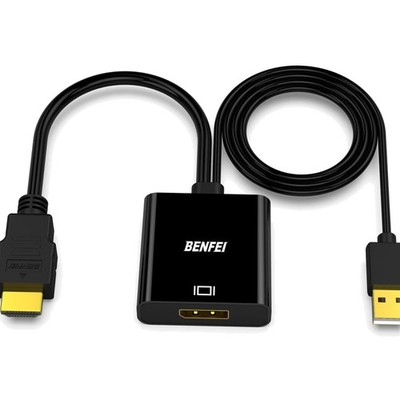 HDMI Computer auf Displayport Monitor Adapter 4K@60Hz / 2K@144Hz / 1080P@165H...