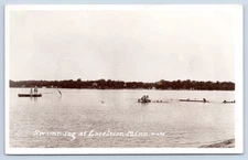 Swimming At Excelsior Minnesota Lake Minnetonka c1910 RPPC Postcard