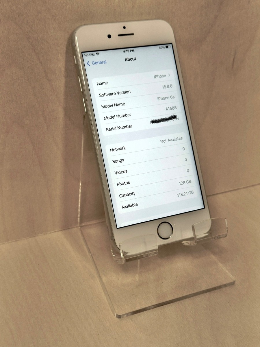 Apple iPhone 6s - 128 GB - Silver (Unlocked) for sale online | eBay