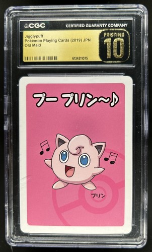 2019 Pokemon Japanese Old Maid Playing Cards Jigglypuff CGC 10 Pristine