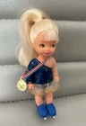 Vintage club Kelly blonde ice skater doll gold medal winner Ice-Skating Barbie