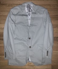 NWT  J.Crew Thompson Mens Suit Jacket Sport Coat Sz 42R Light Gray 100 Cotton