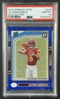 JAYDEN DANIELS PSA 10 2024 PANINI DONRUSS OPTIC #248 BLUE GLITTER ROOKIE SP 372