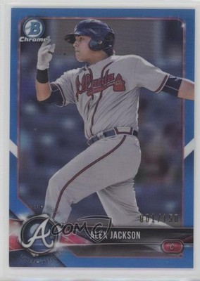 2018 Bowman Chrome Prospects Blue Refractor 1/150 Alex Jackson #BCP9 0x1