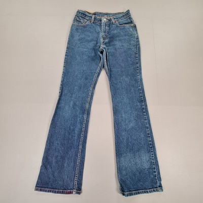 Levis 517 Damen Jeans Blau W29 L32 Low Rise Bootcut Denim Vintage 90s Slim Fit