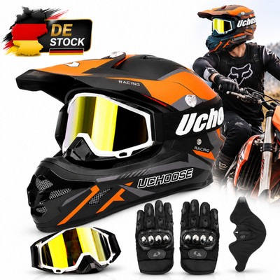 Motorradhelm L Integralhelm ECE-zertifiziert Vollvisier abnehmbares Visier HOT